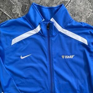 NIKE GUINNESS HARP Royal Blue Zip-Up Performance Jacket Athleisure Irish Ale